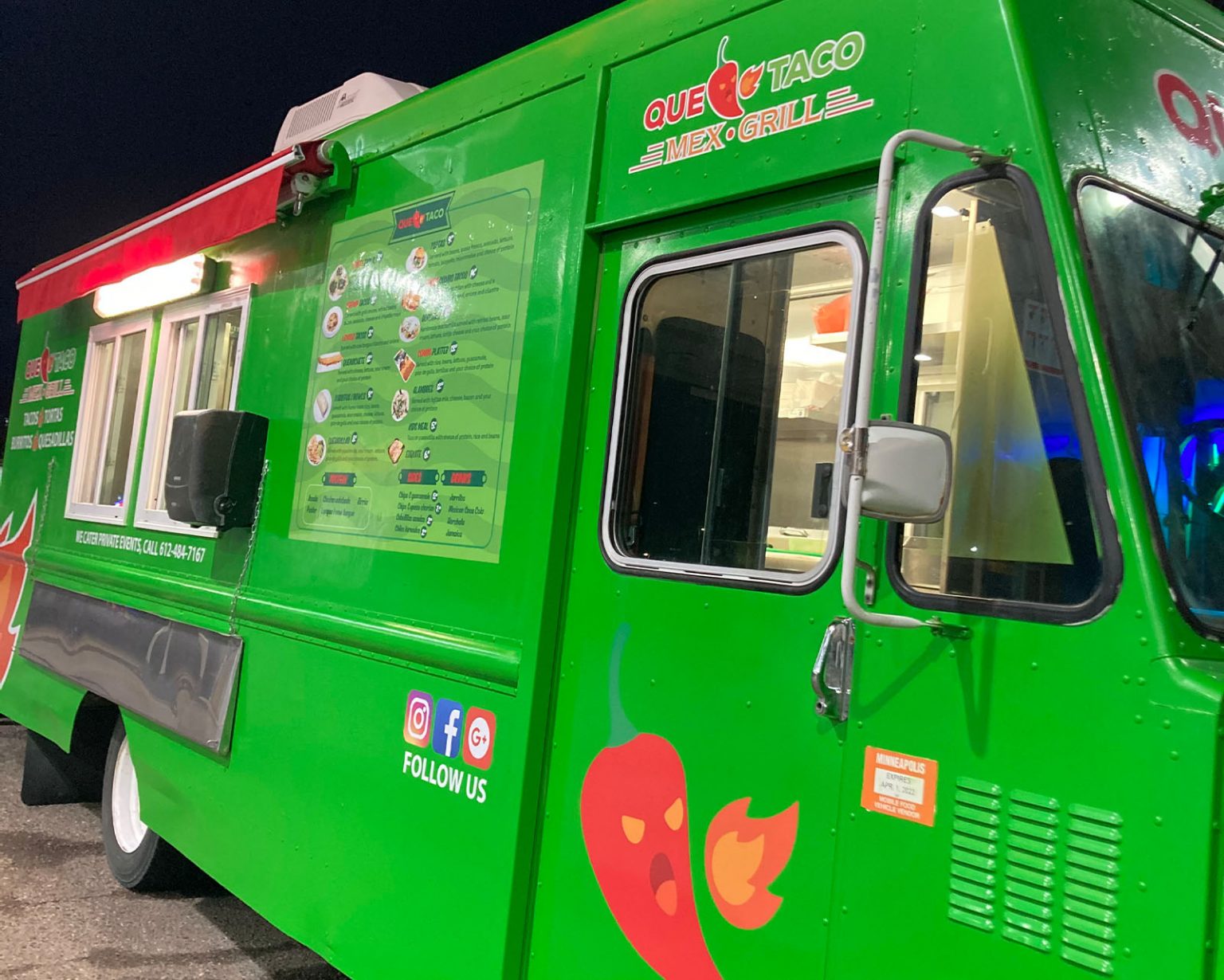 Food Truck Que Taco Mex Grill Mexican Restaurant
