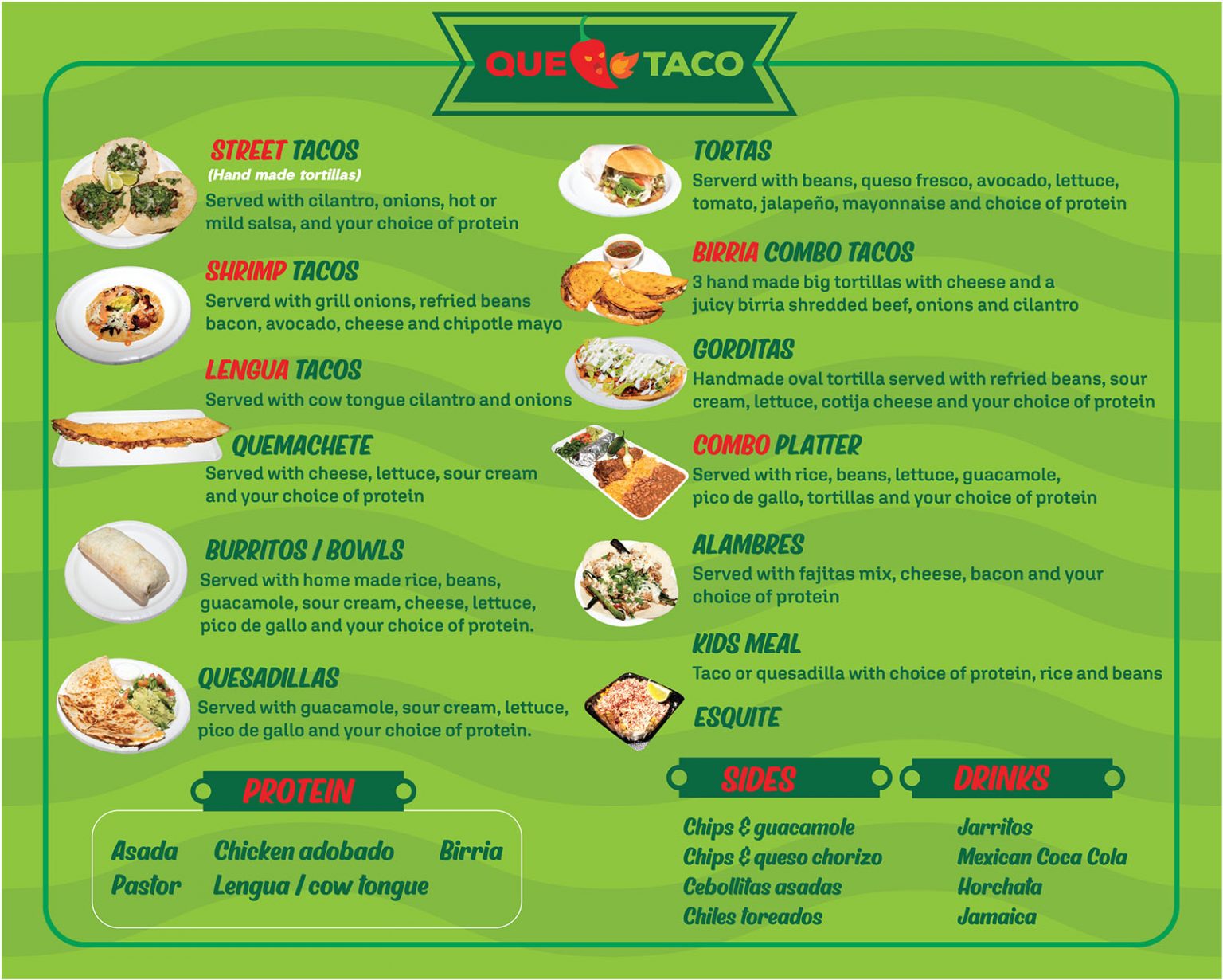 Food Truck Que Taco Mex Grill Mexican Restaurant